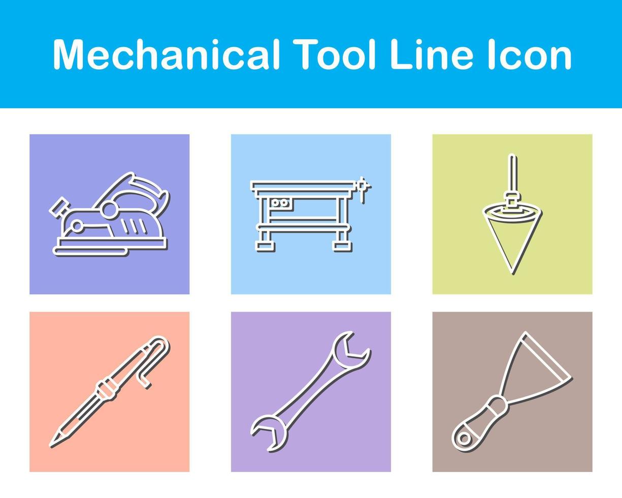 Mechanical Tool Vector Icon Set