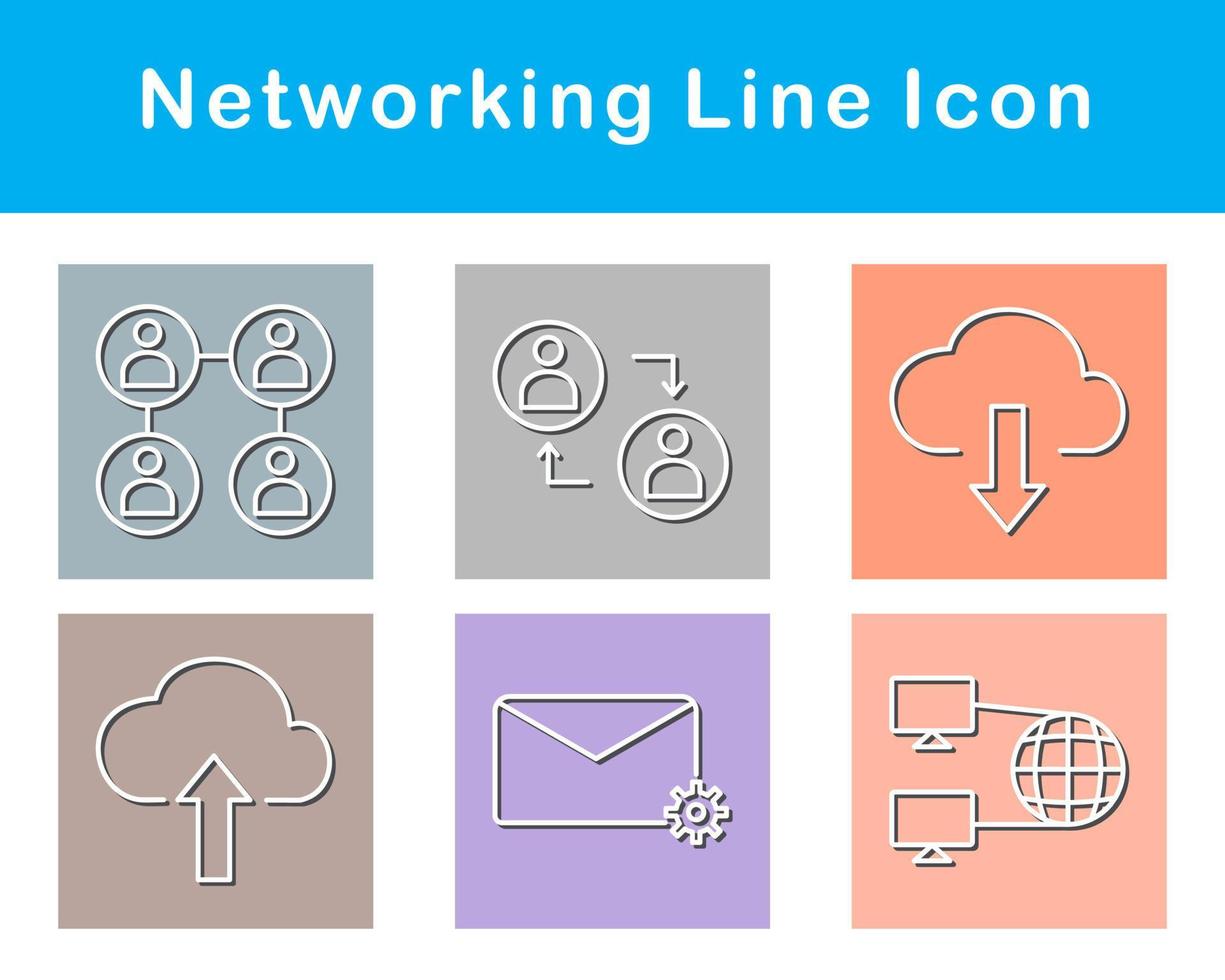 Networking Vector Icon Set