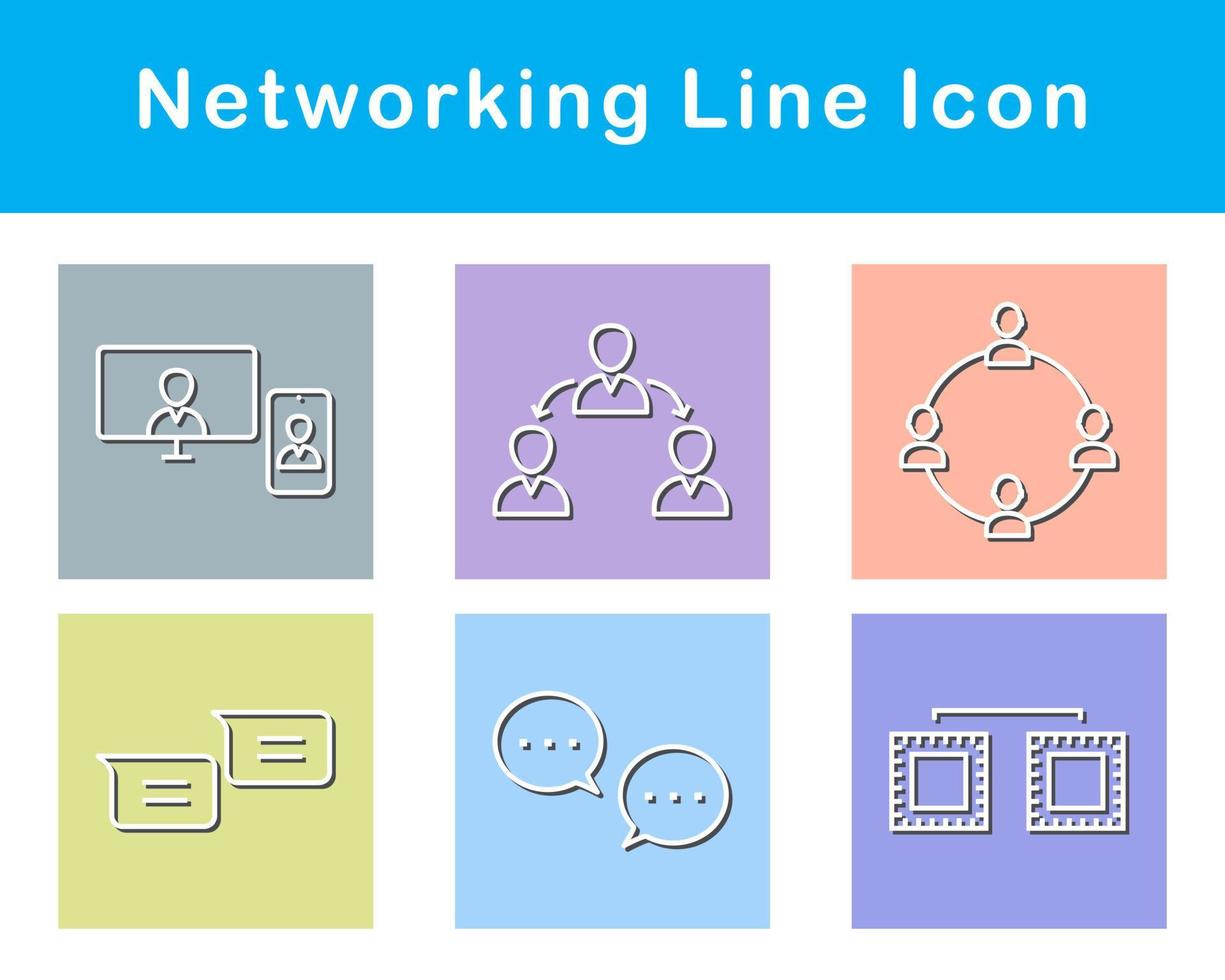 Networking Vector Icon Set