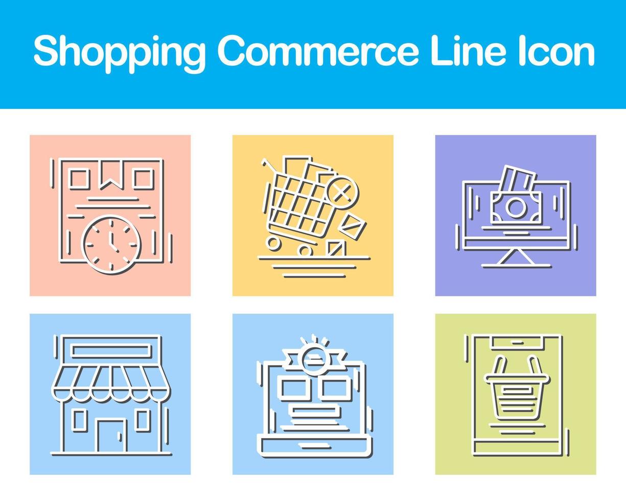 Shopping Commerce Vector Icon Set