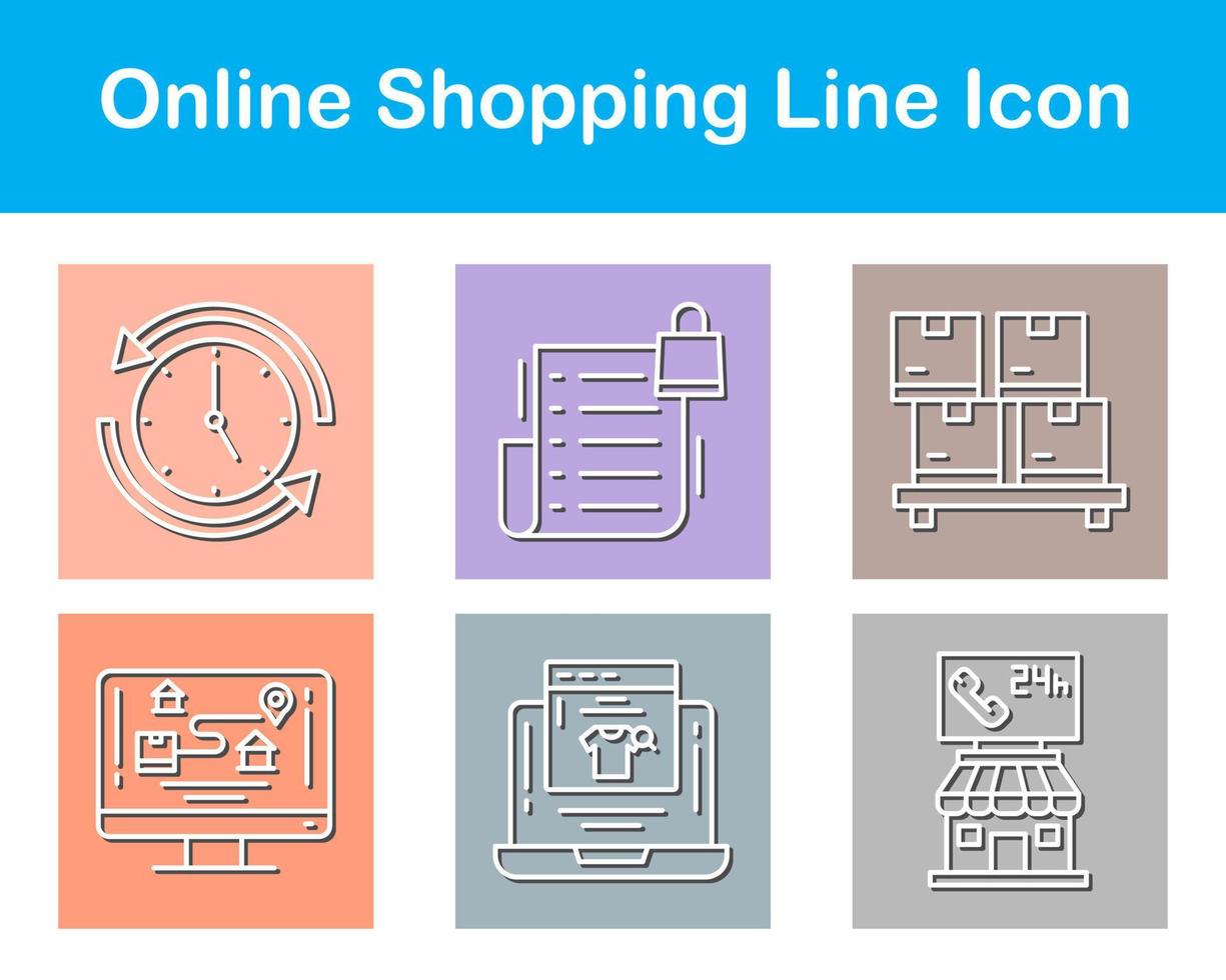 Online Shopping Vector Icon Set