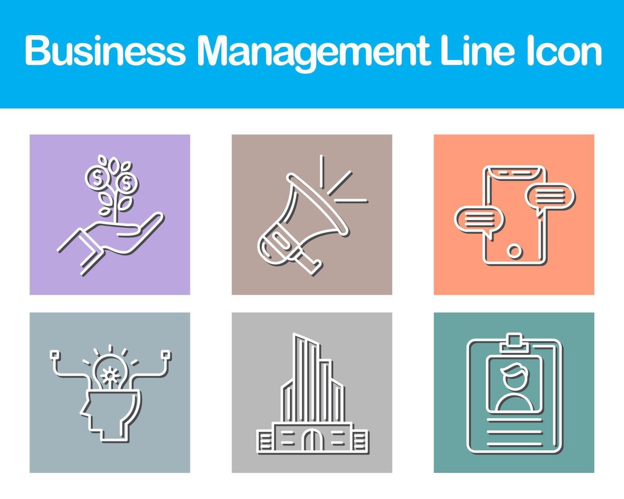 Business Management Vector Icon Set