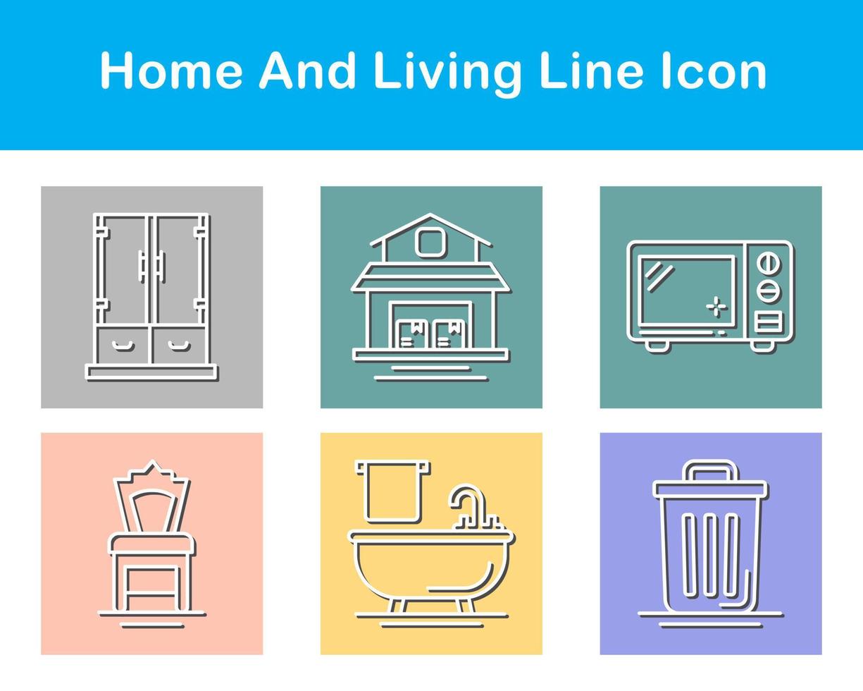 Home And Living Vector Icon Set