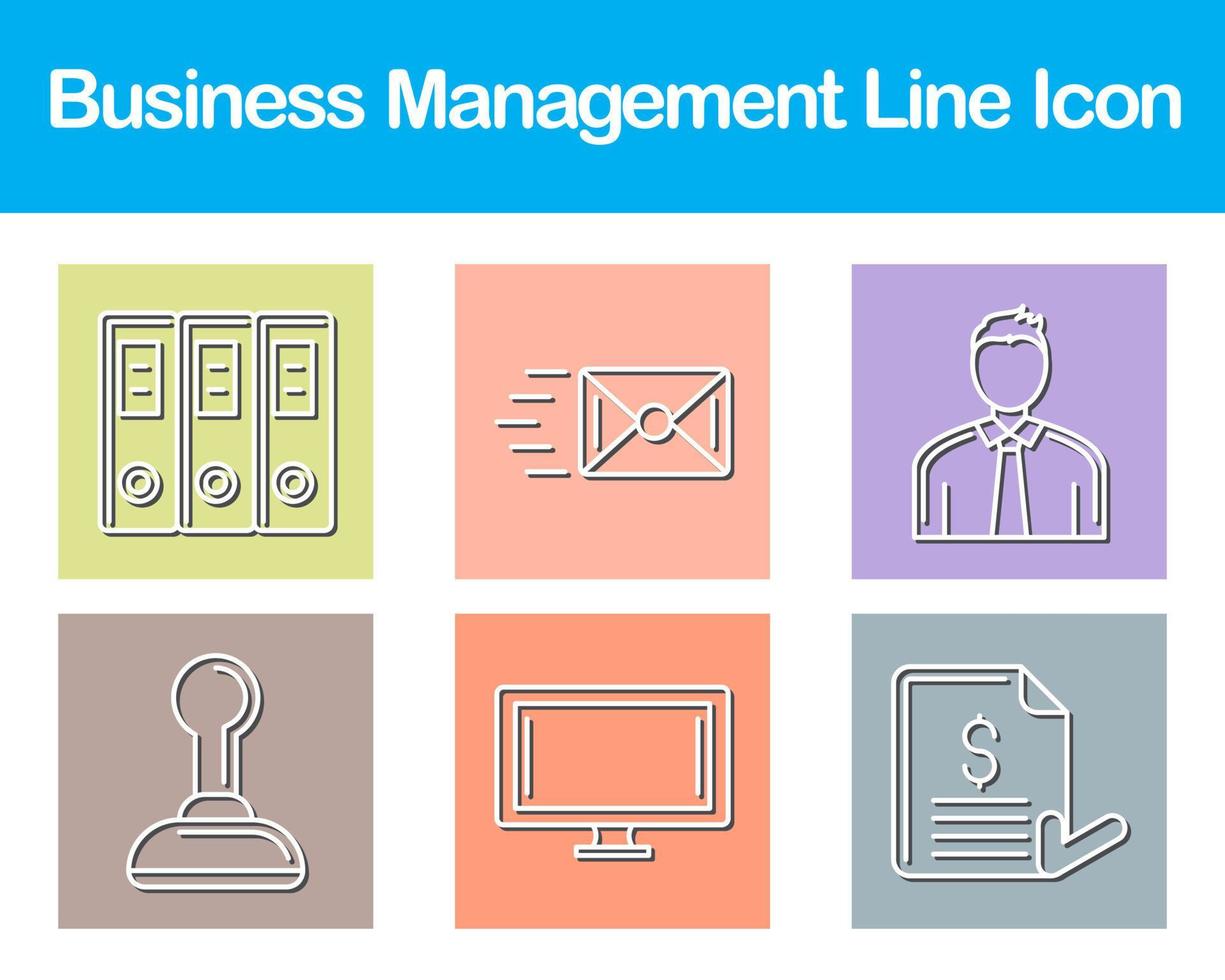 Business Management Vector Icon Set