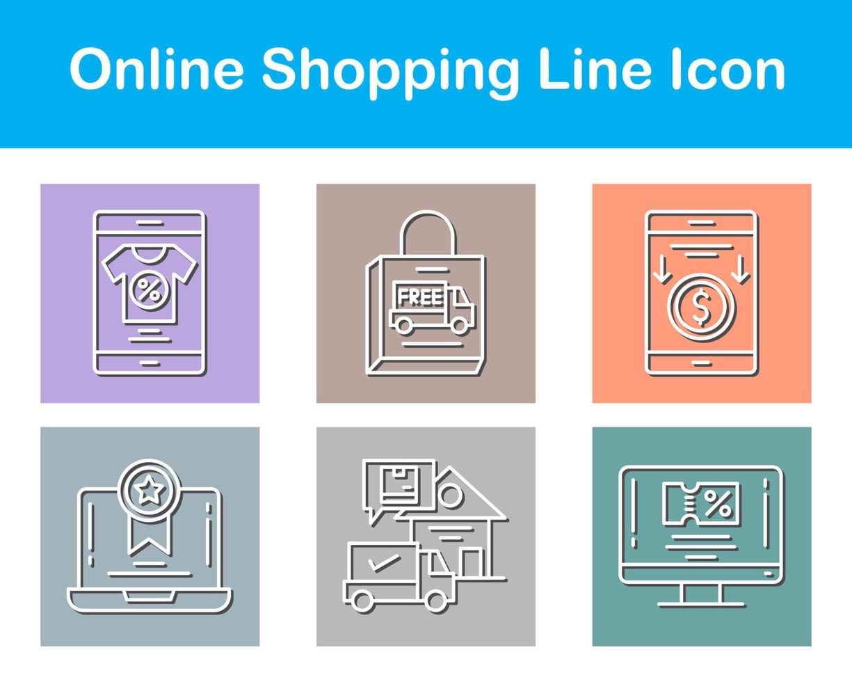 Online Shopping Vector Icon Set