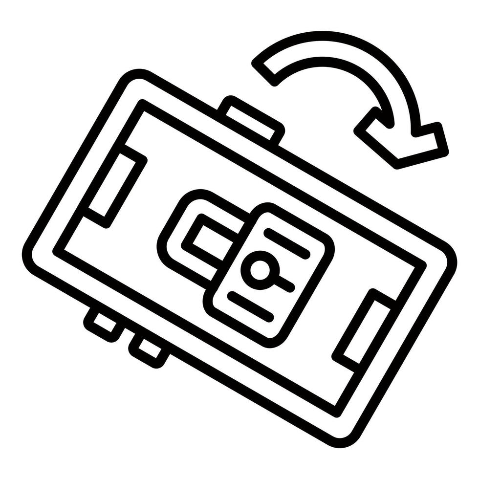 Screen Lock Rotation Icon Style vector