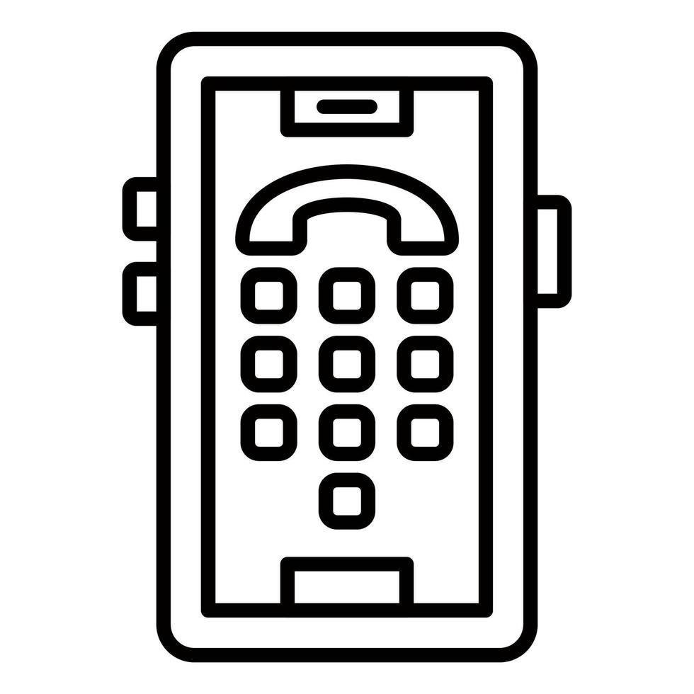 Dial Pad Icon Style vector