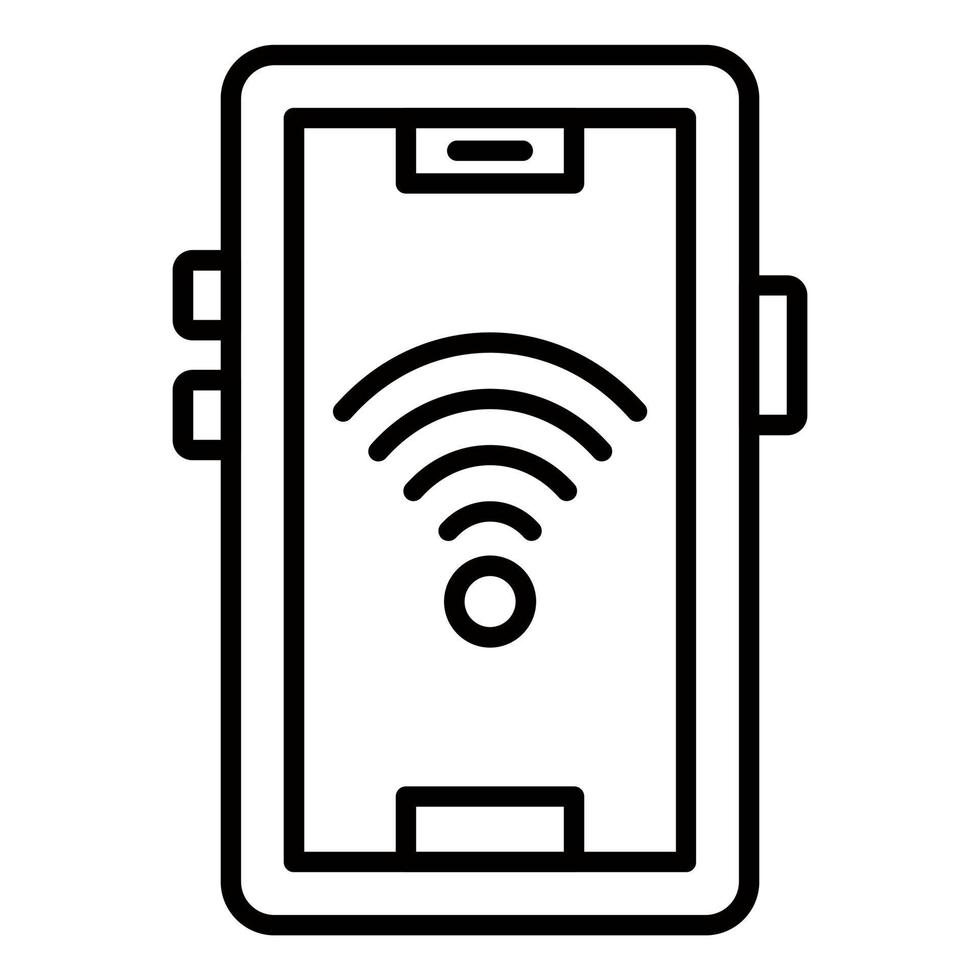 Signal Wifi 4 Bar Icon Style vector