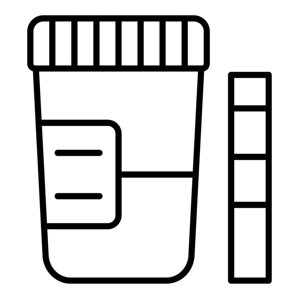 Urine Test Icon Style vector