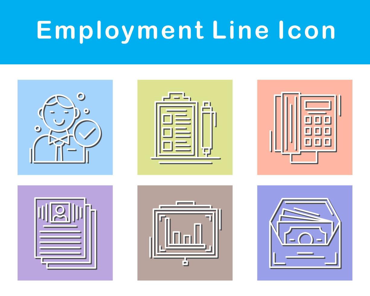 Employment Vector Icon Set
