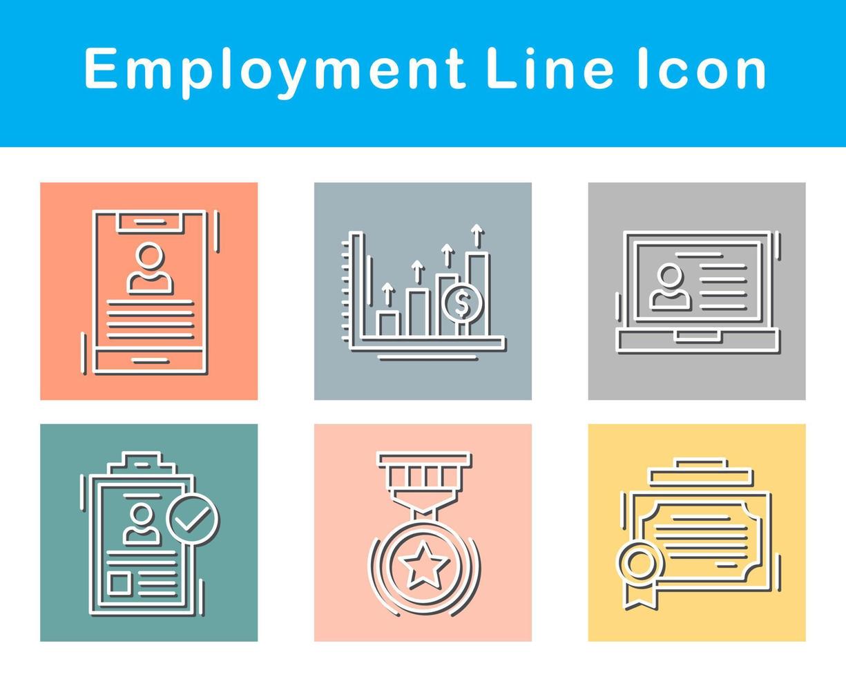 Employment Vector Icon Set