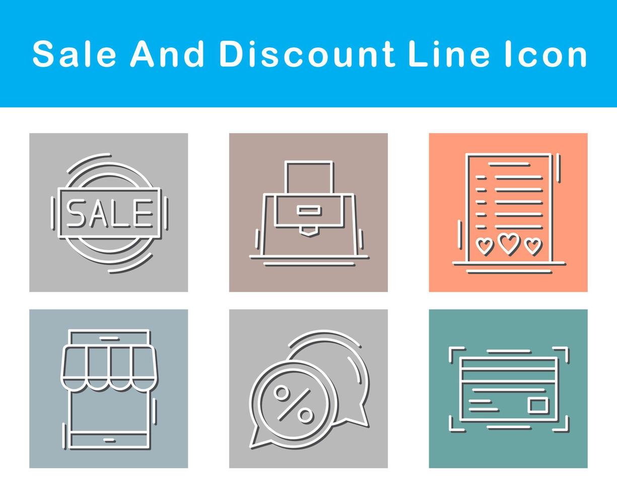 Sale And Discount Vector Icon Set