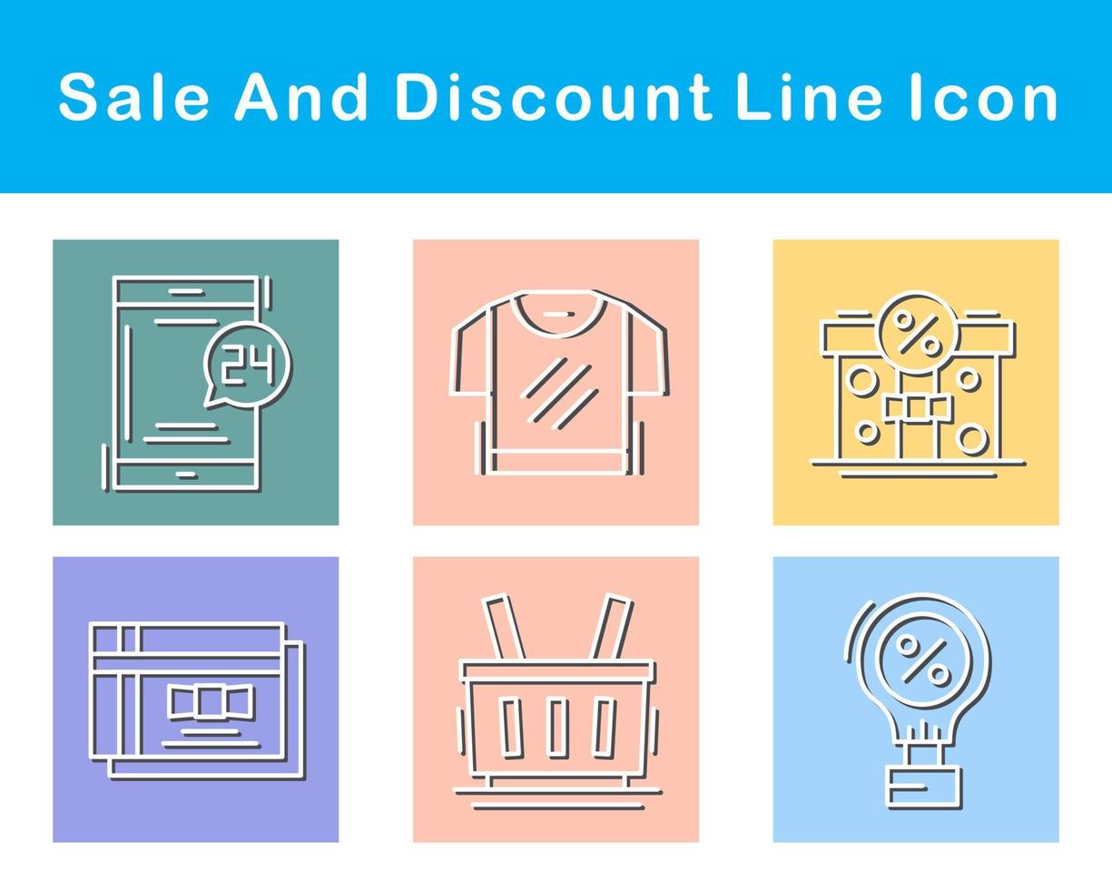 Sale And Discount Vector Icon Set