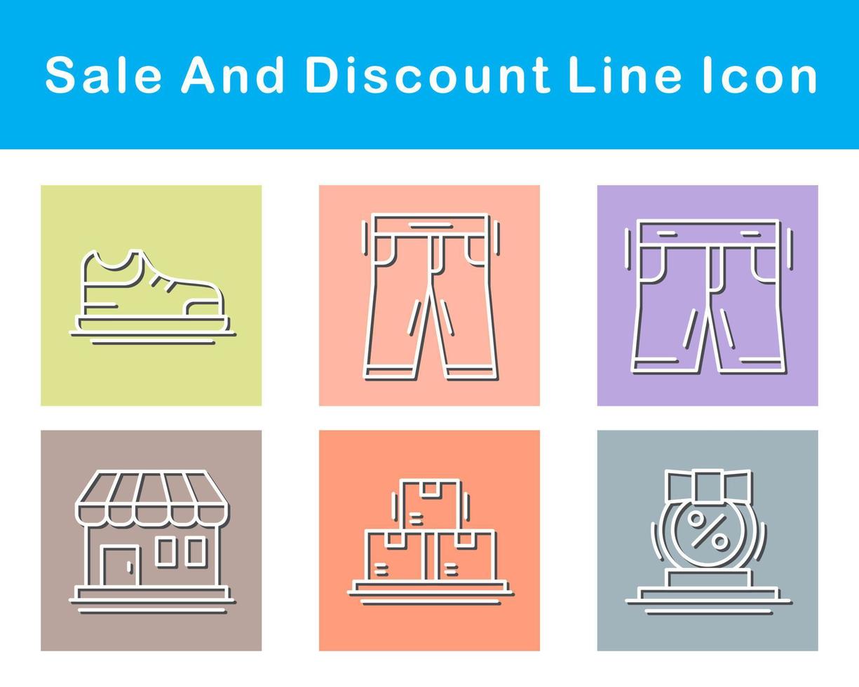 Sale And Discount Vector Icon Set