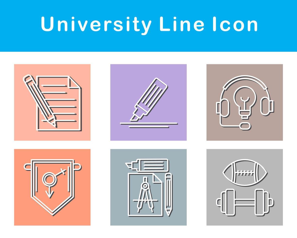 university Vector Icon Set