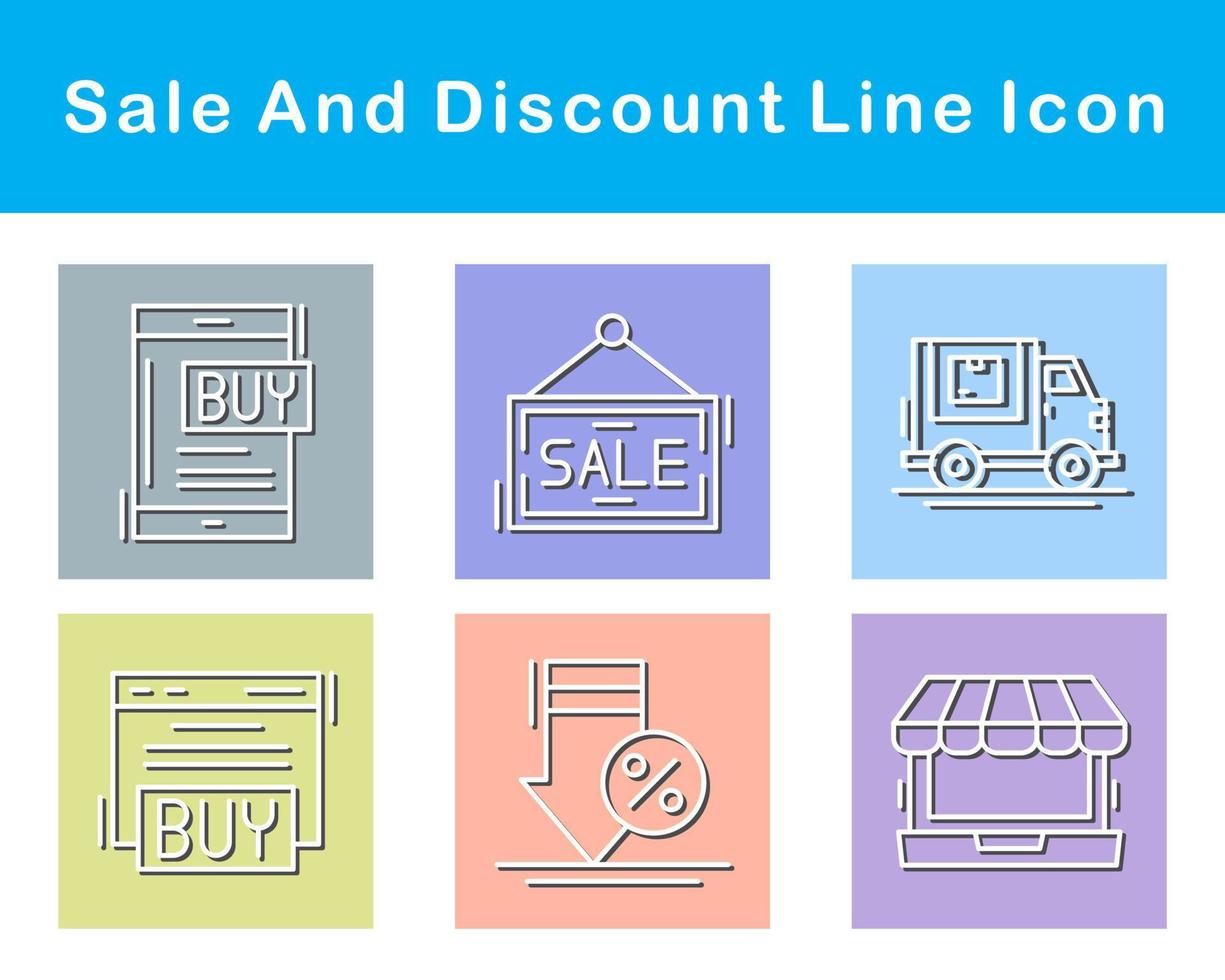 Sale And Discount Vector Icon Set