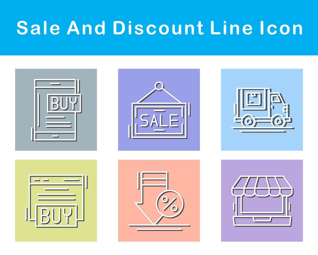 Sale And Discount Vector Icon Set