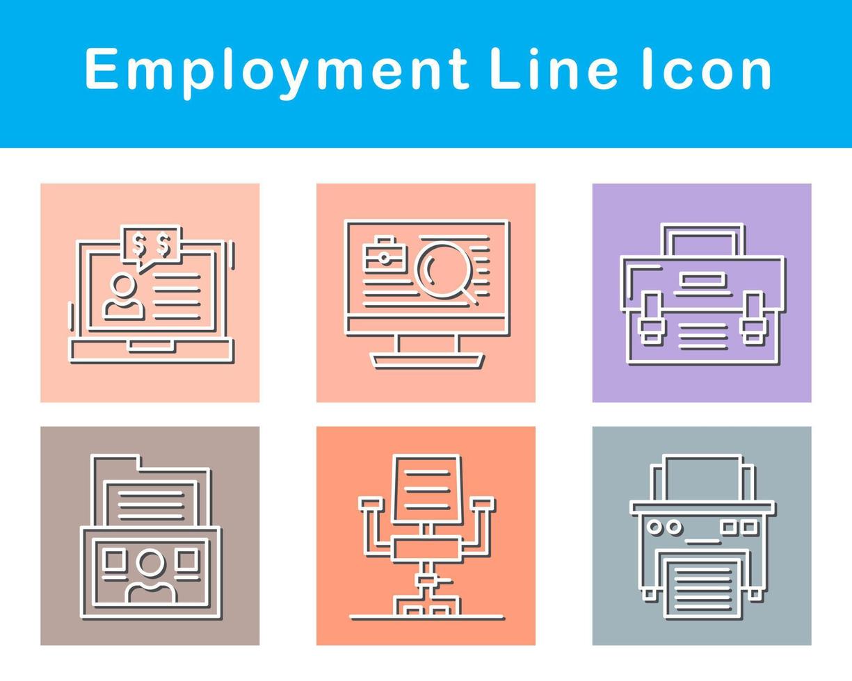 Employment Vector Icon Set