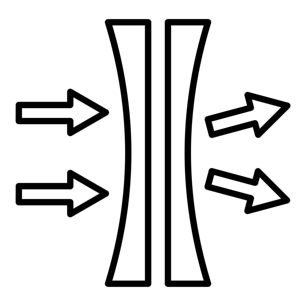 Normal Index Lenses Icon Style vector