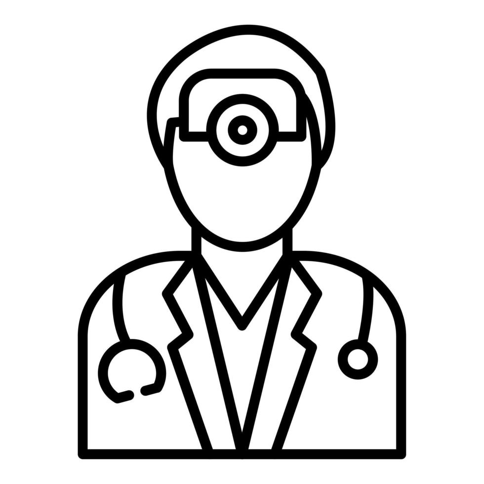 Ophthalmologist Male Icon Style vector