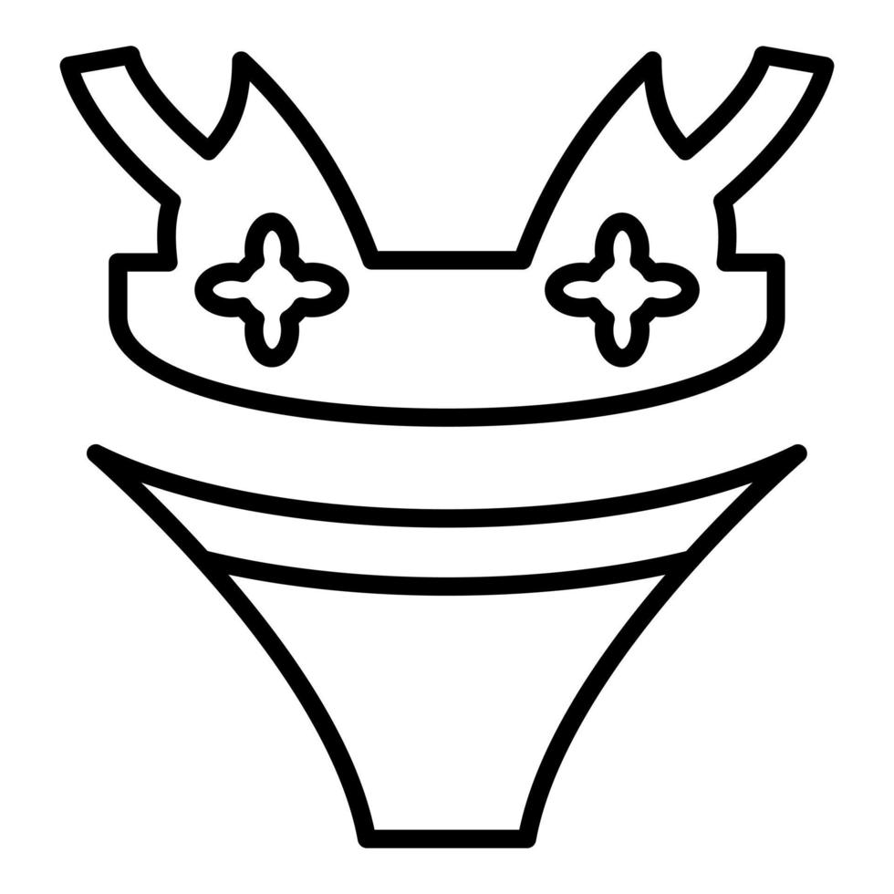 bikini icono estilo vector