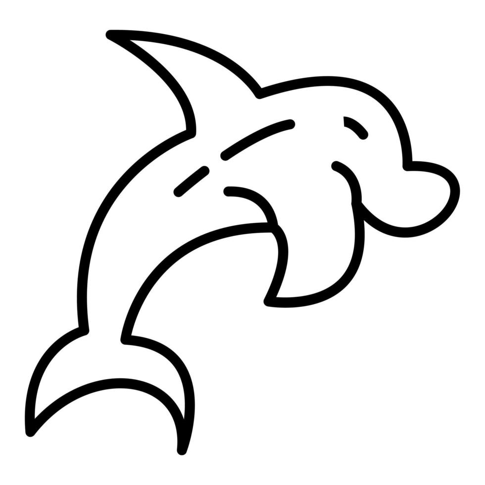 Dolphin Icon Style vector