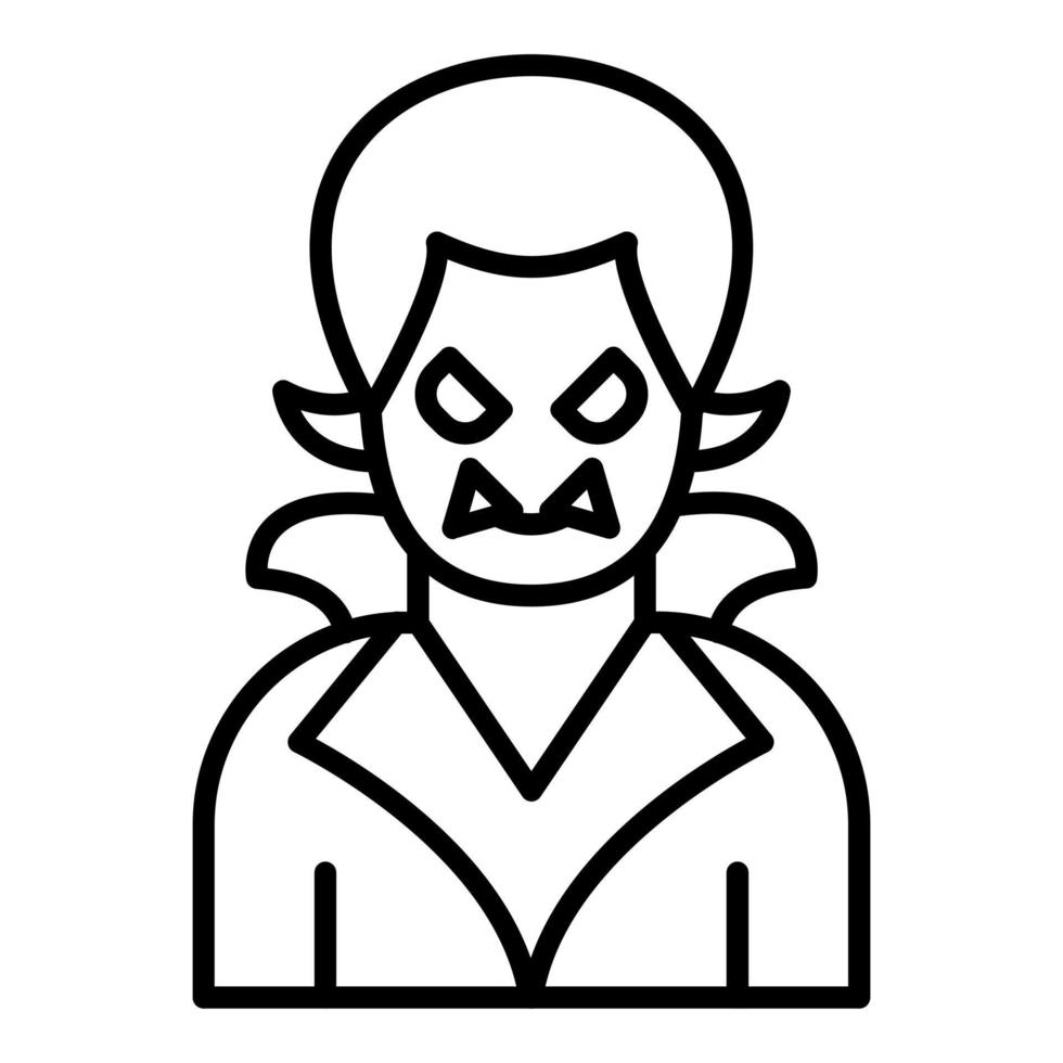 drácula icono estilo vector