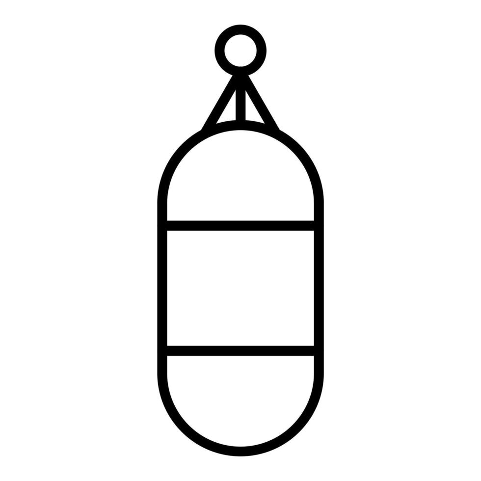 Punching Bag Icon Style vector