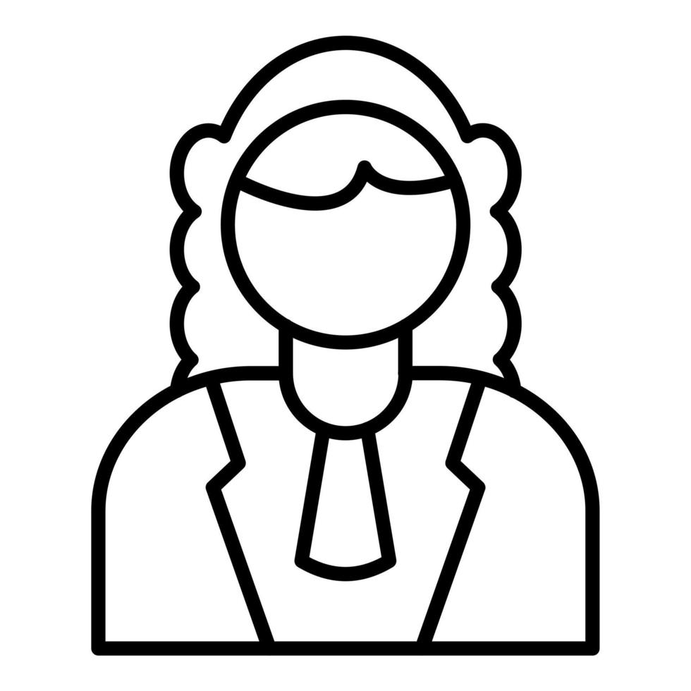 Judge Male Icon Style vector