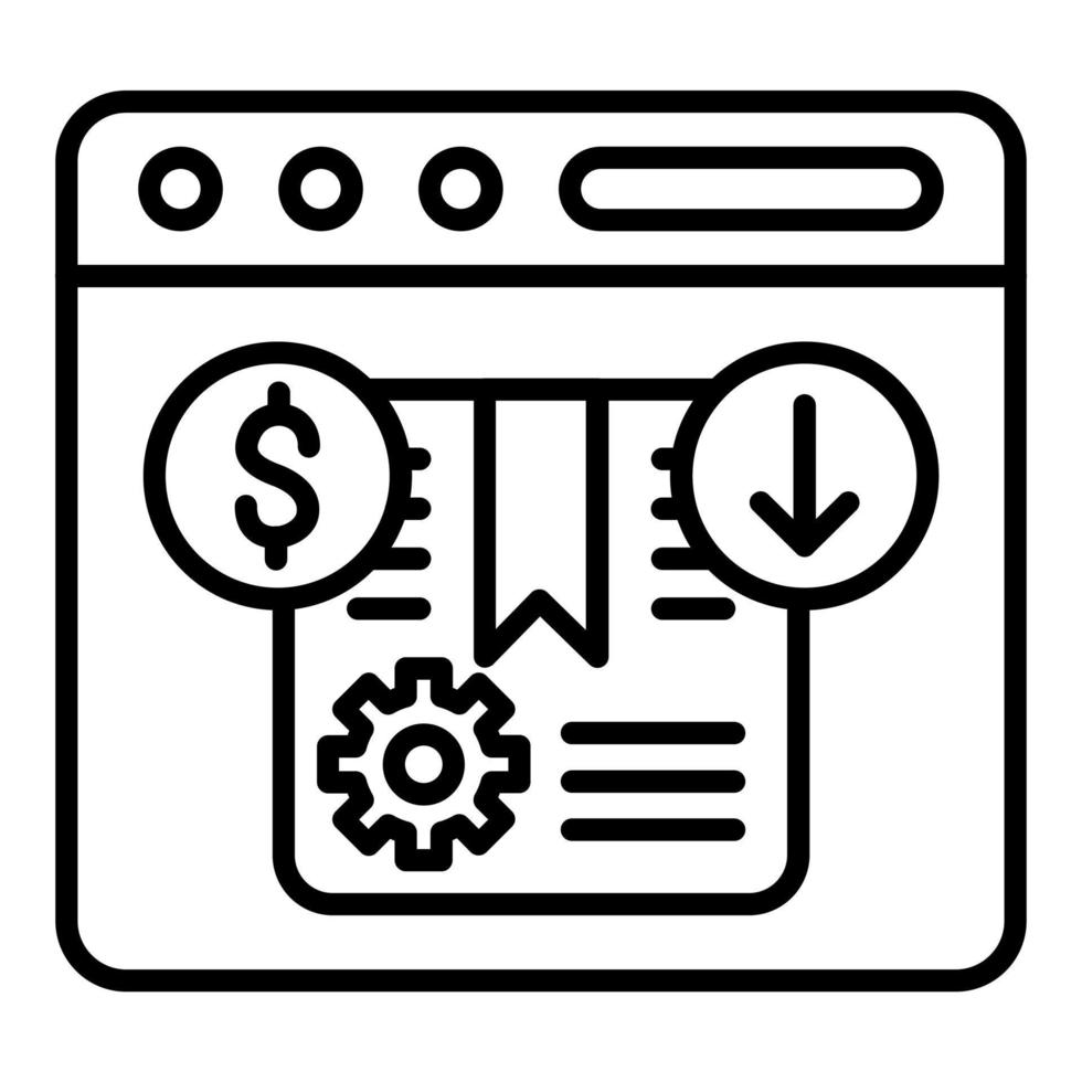 Estimated Import Fees Icon Style vector