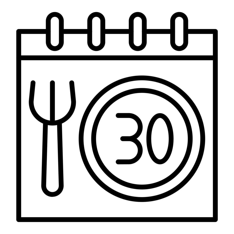 30 Day Challenge Icon Style vector