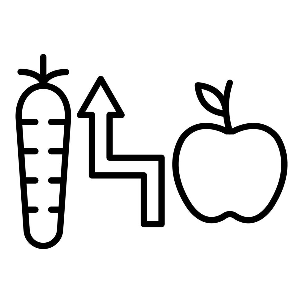 Calorie Intake Icon Style vector