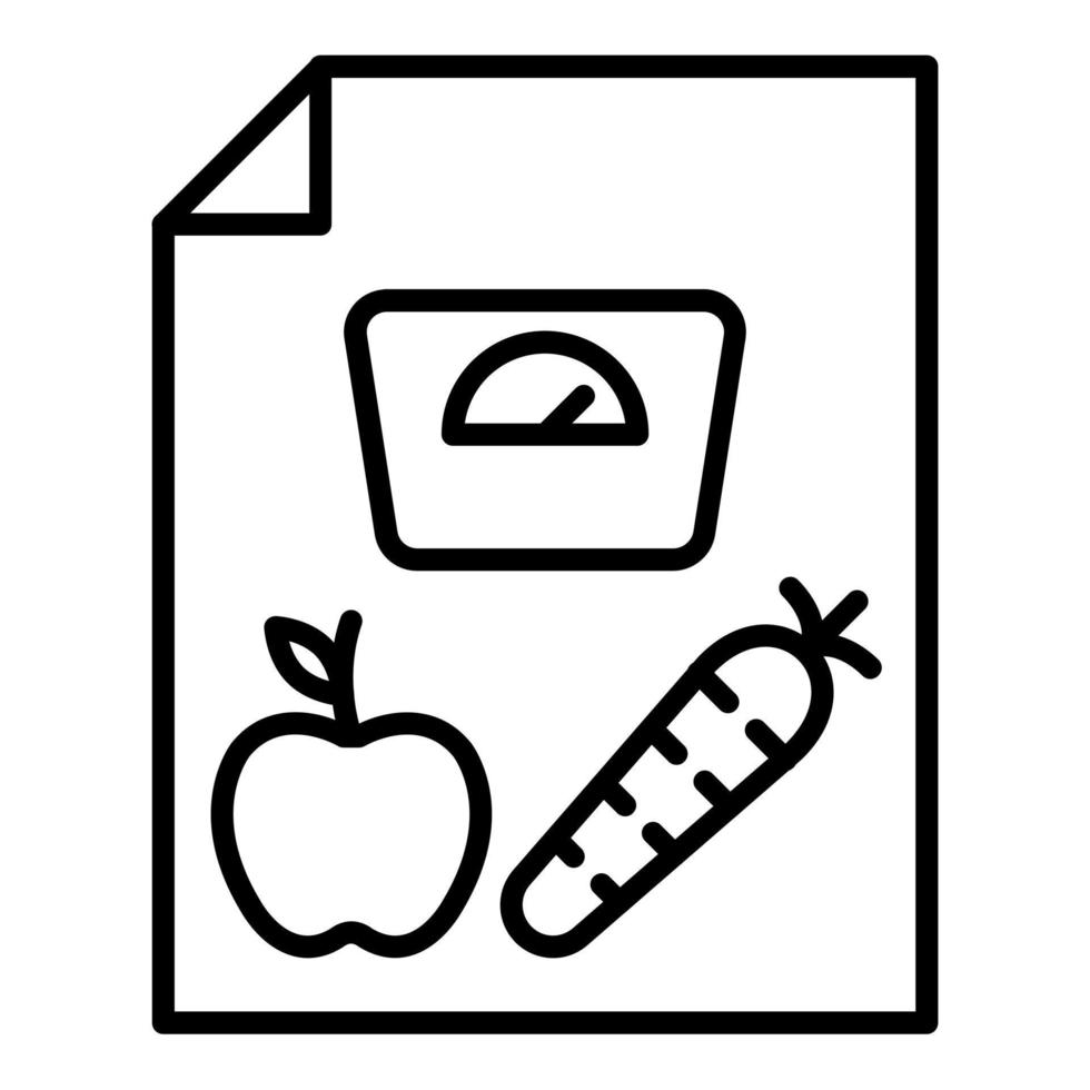 Dieting Tips Icon Style vector