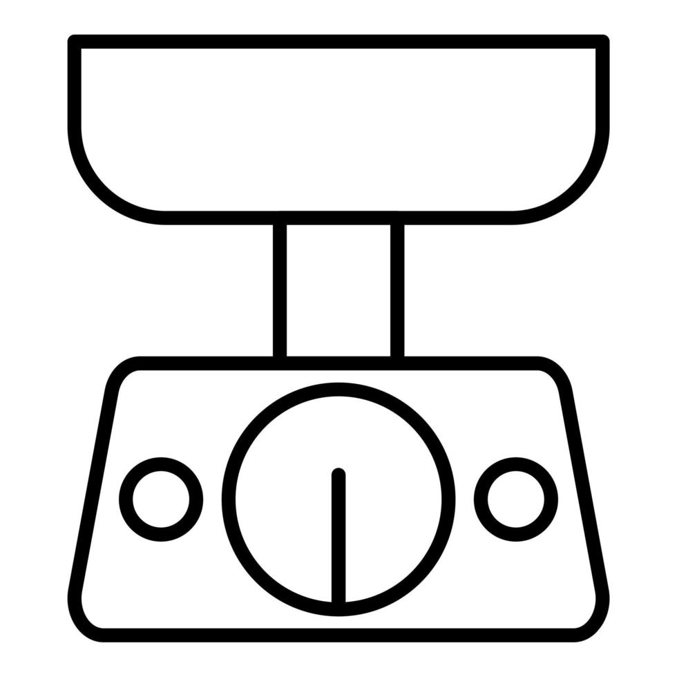 Food Scale Icon Style vector