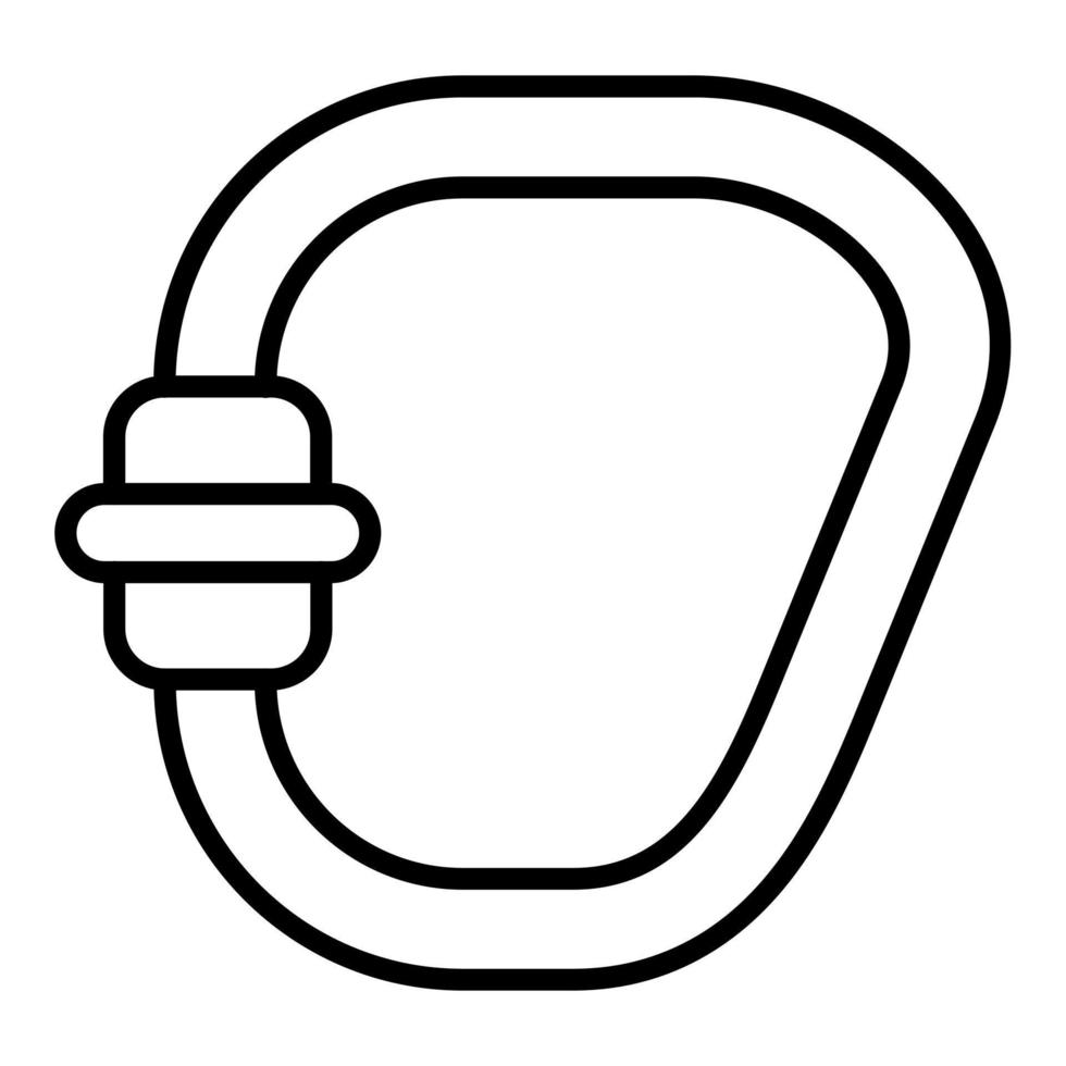 Carabiner Icon Style 21265504 Vector Art at Vecteezy