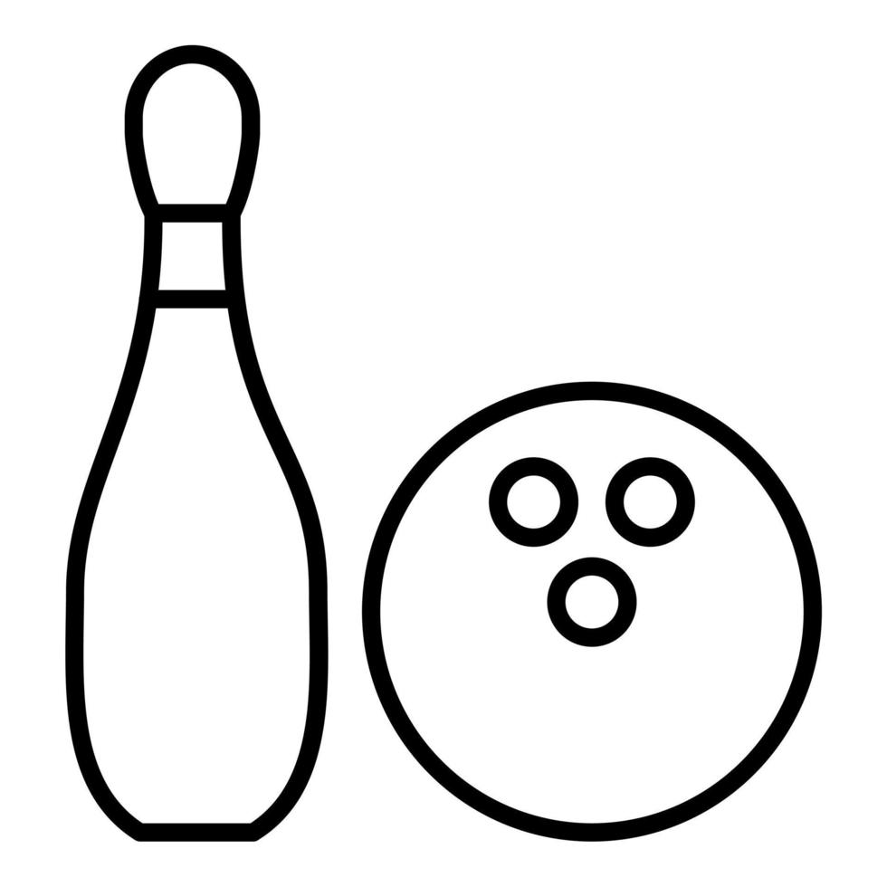 Bowling Icon Style 21265506 Vector Art at Vecteezy