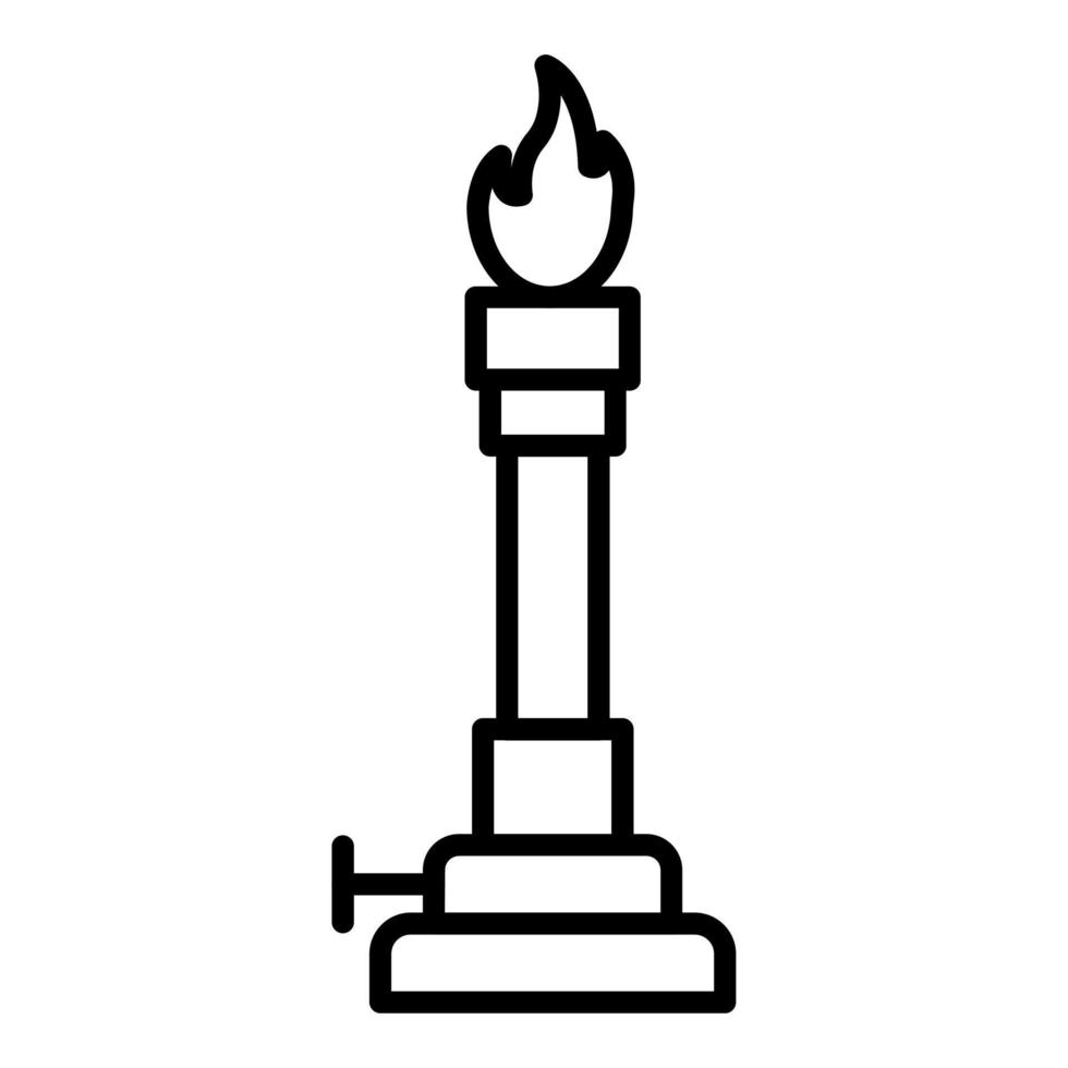 Bunsen Burner Icon Style vector