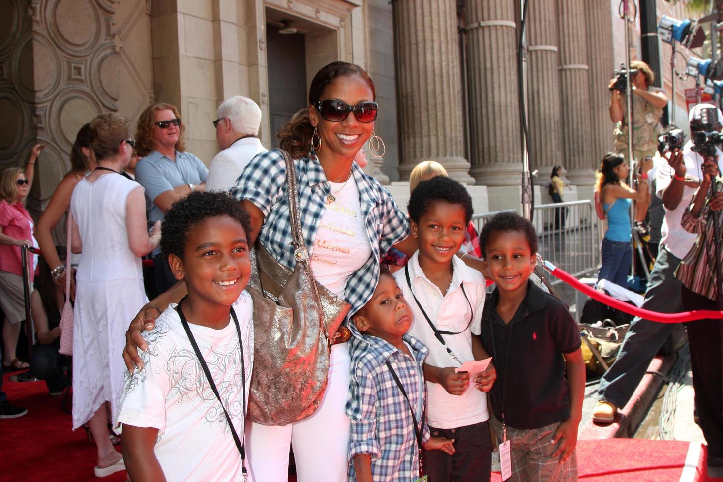 Holly Robinson Peete  Family  arriving at the GForce World Premiere at the El Capitan Theater in Los Angeles  CA   on July 19 2009 2008 photo