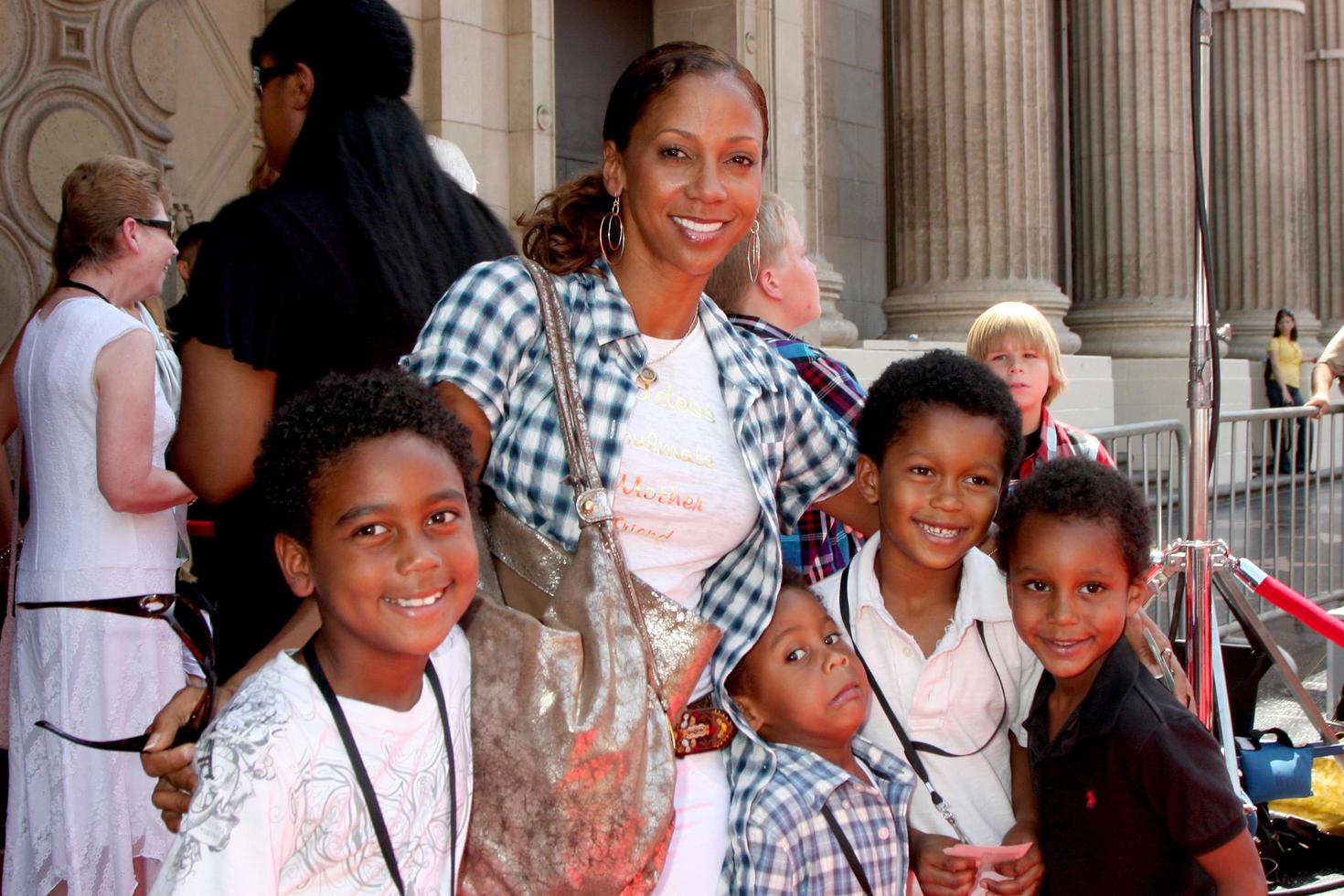 Holly Robinson Peete  Family  arriving at the GForce World Premiere at the El Capitan Theater in Los Angeles  CA   on July 19 2009 2008 photo