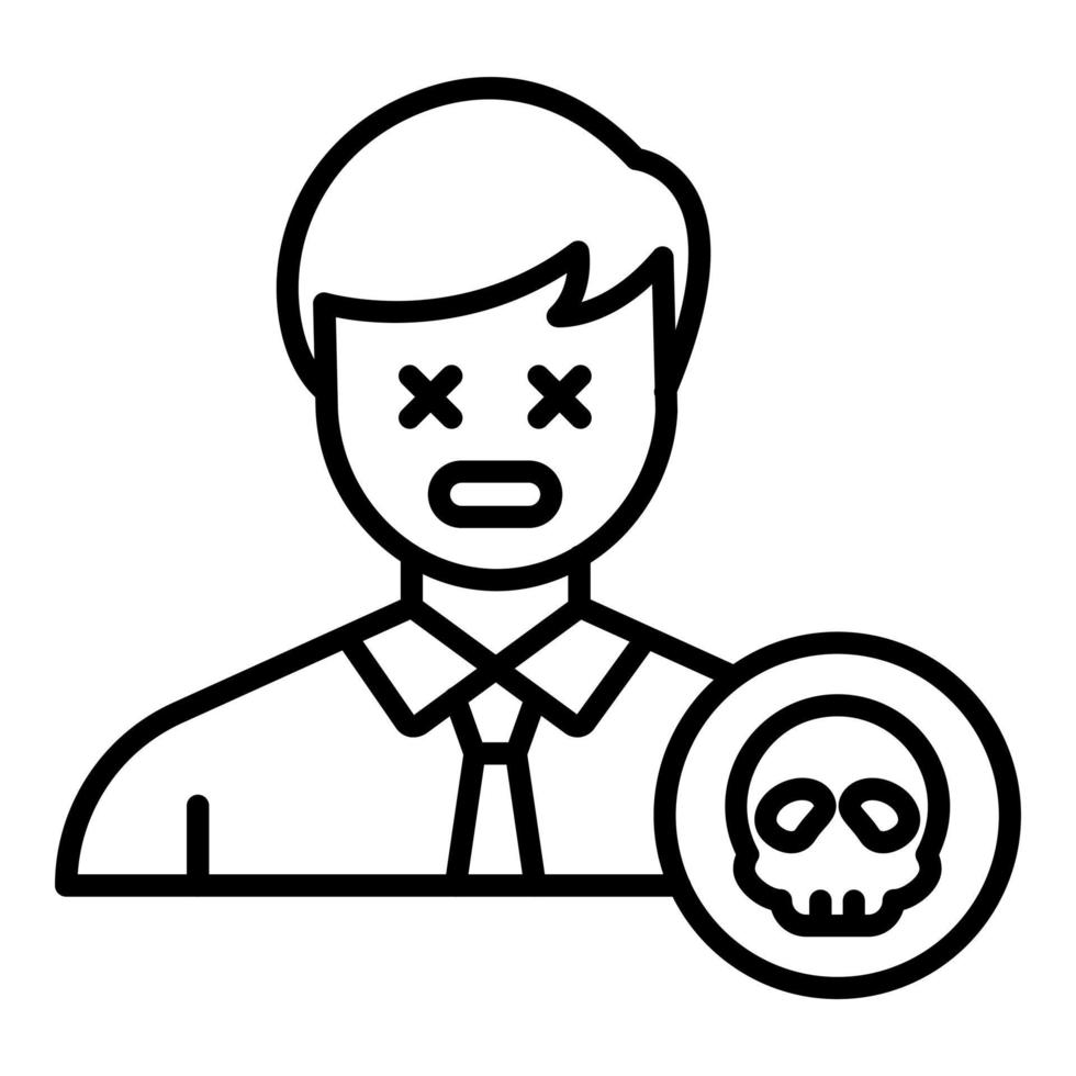 muerte icono estilo vector