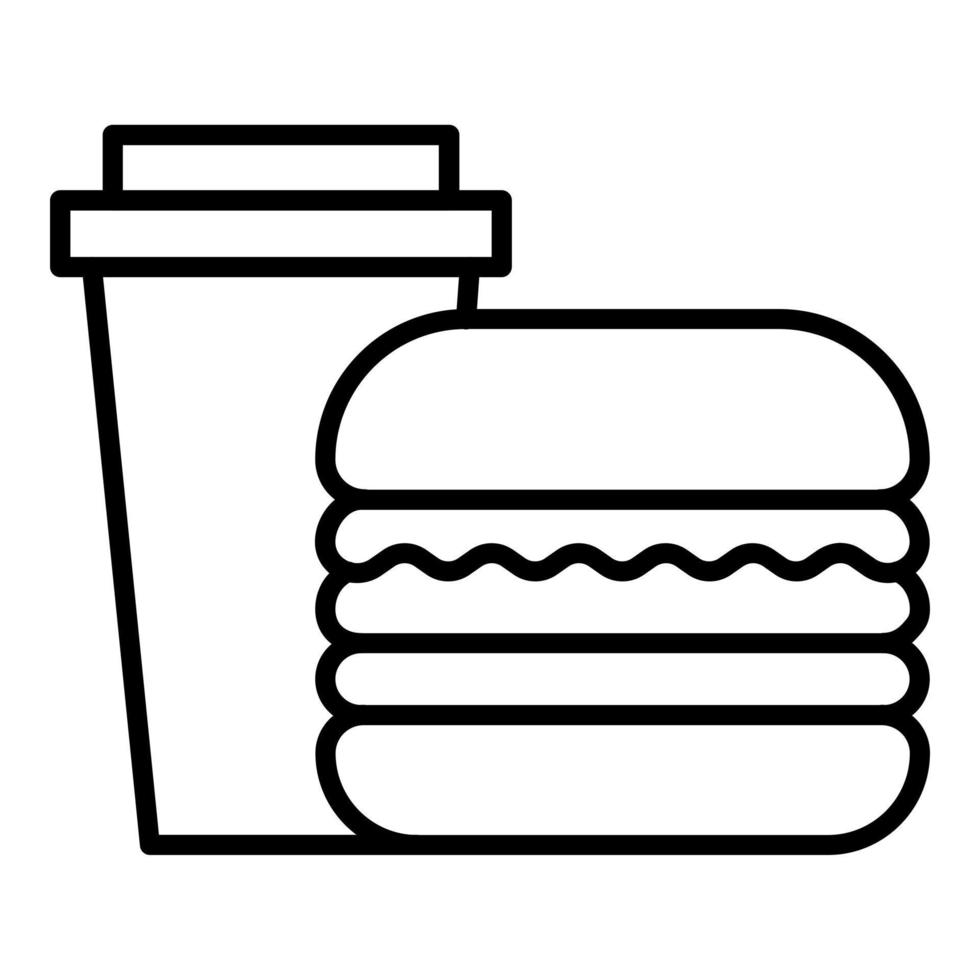 basura comida icono estilo vector