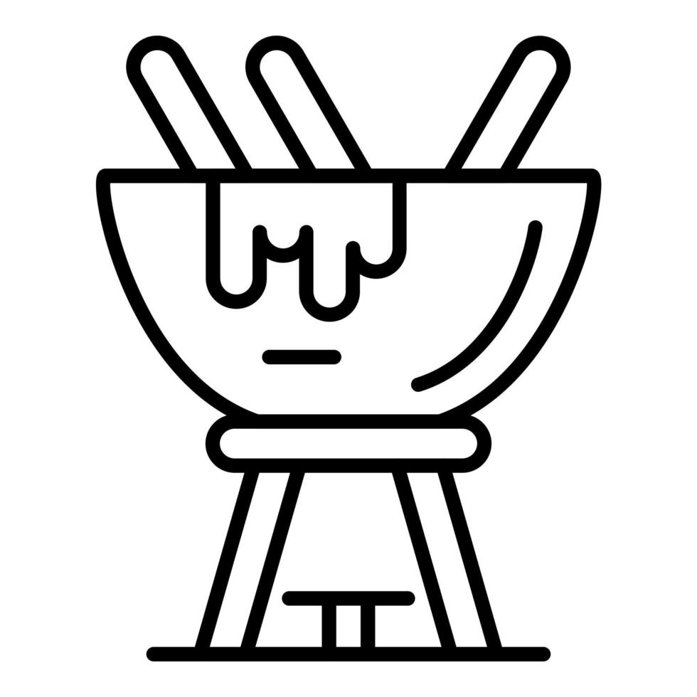 Fondue Icon Style vector