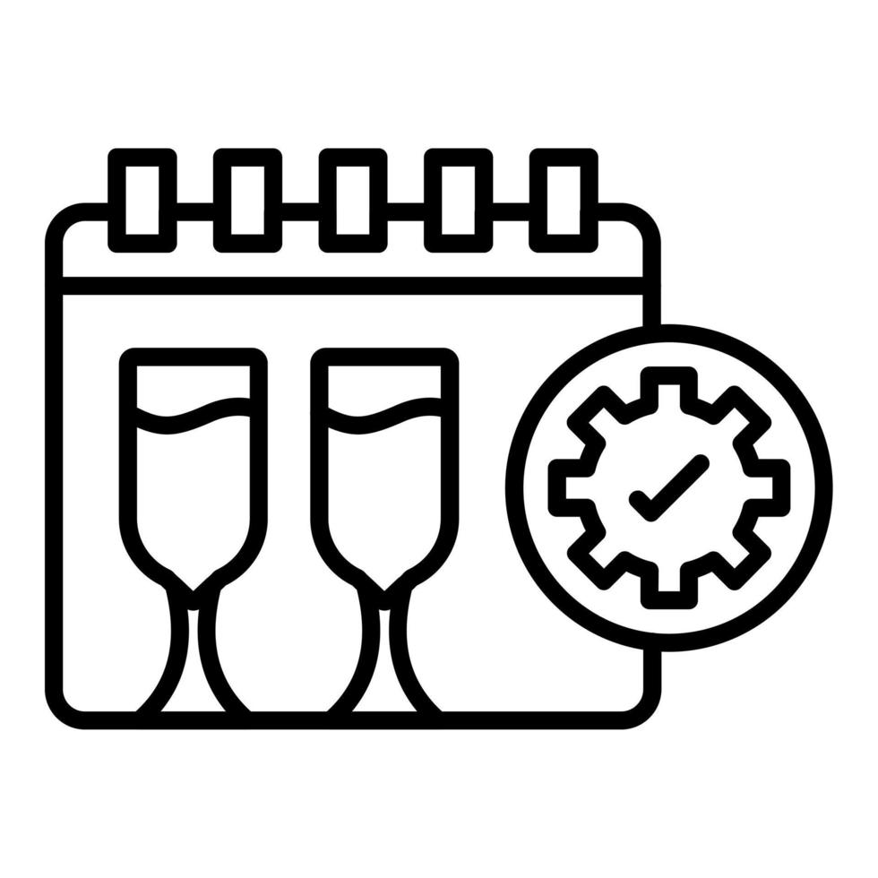 Event Organization Icon Style vector