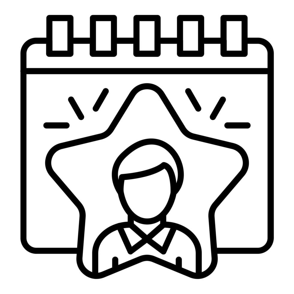 Employee of the Year Icon Style vector