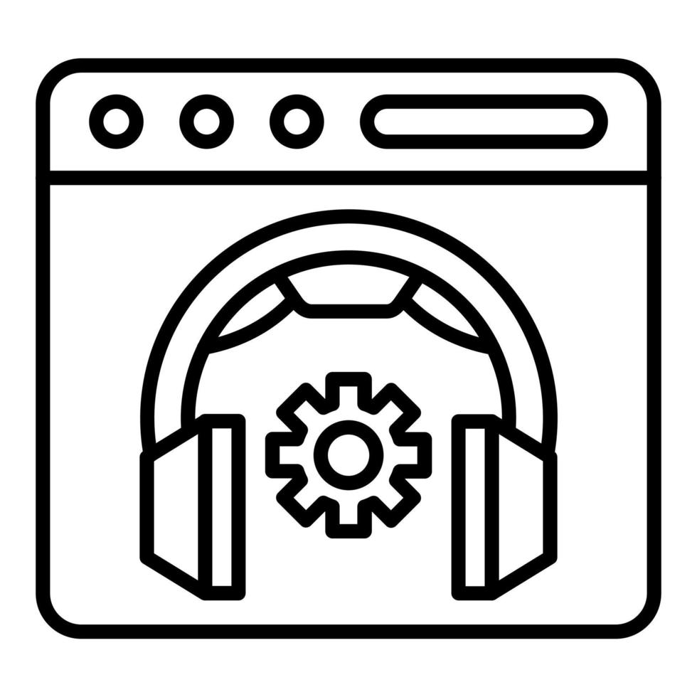 24 7 Support Icon Style vector