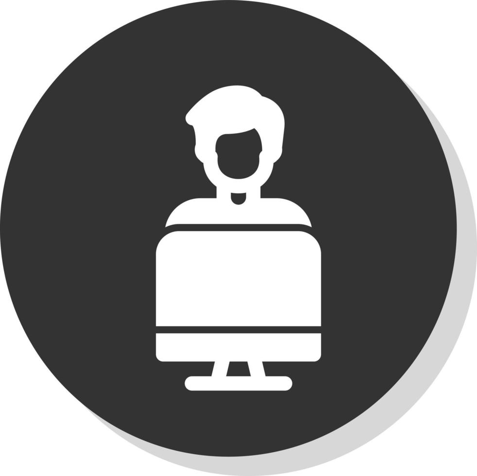 Working on Computer Vector Icon Design