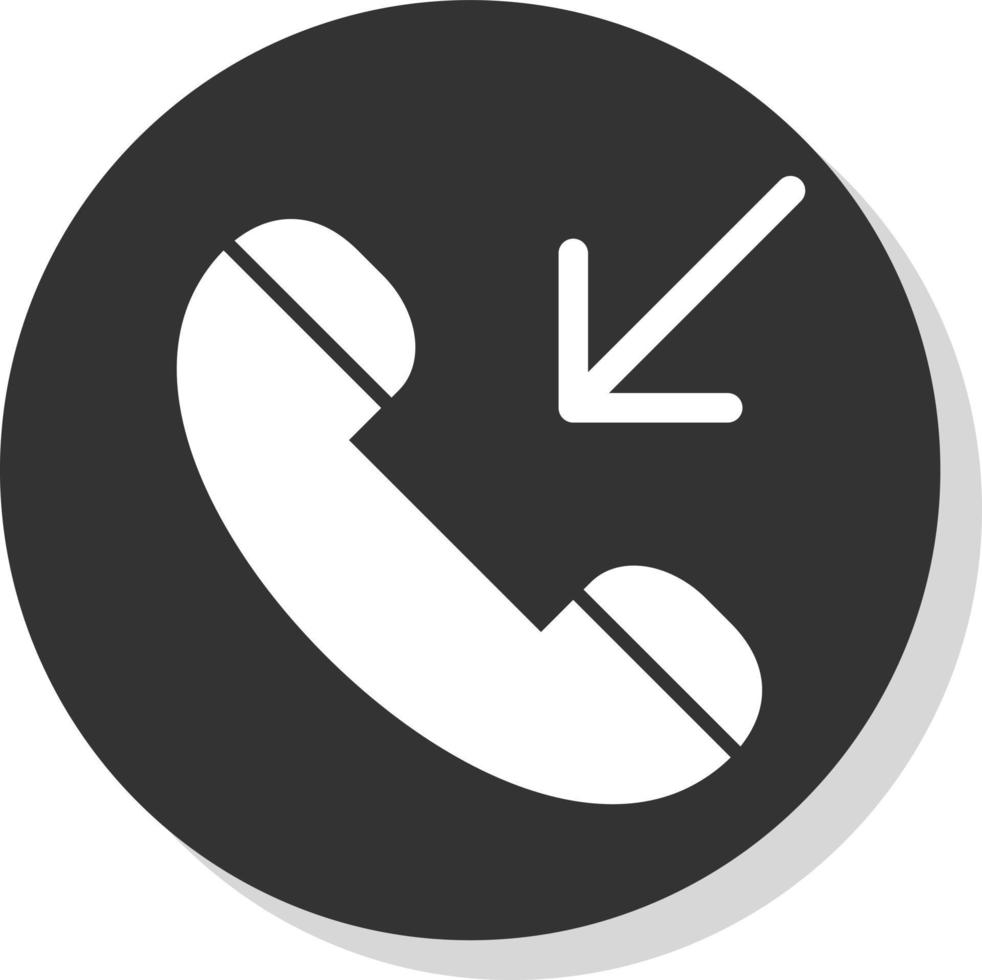 Incoming Call Vector Icon Design