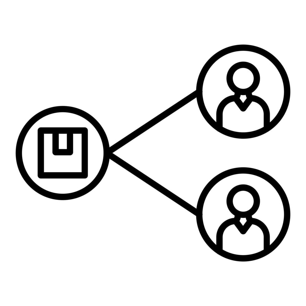 Sharing Platform Icon Style vector