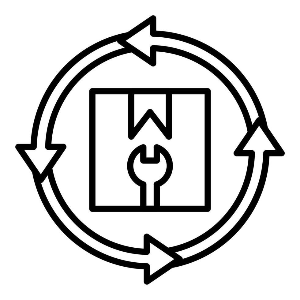 Product Remanufacturing Icon Style vector