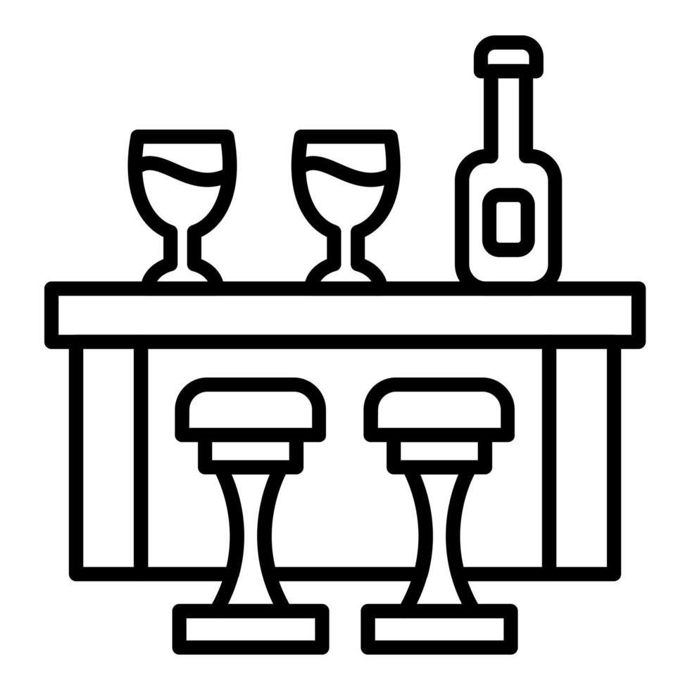 Bar Counter Icon Style vector